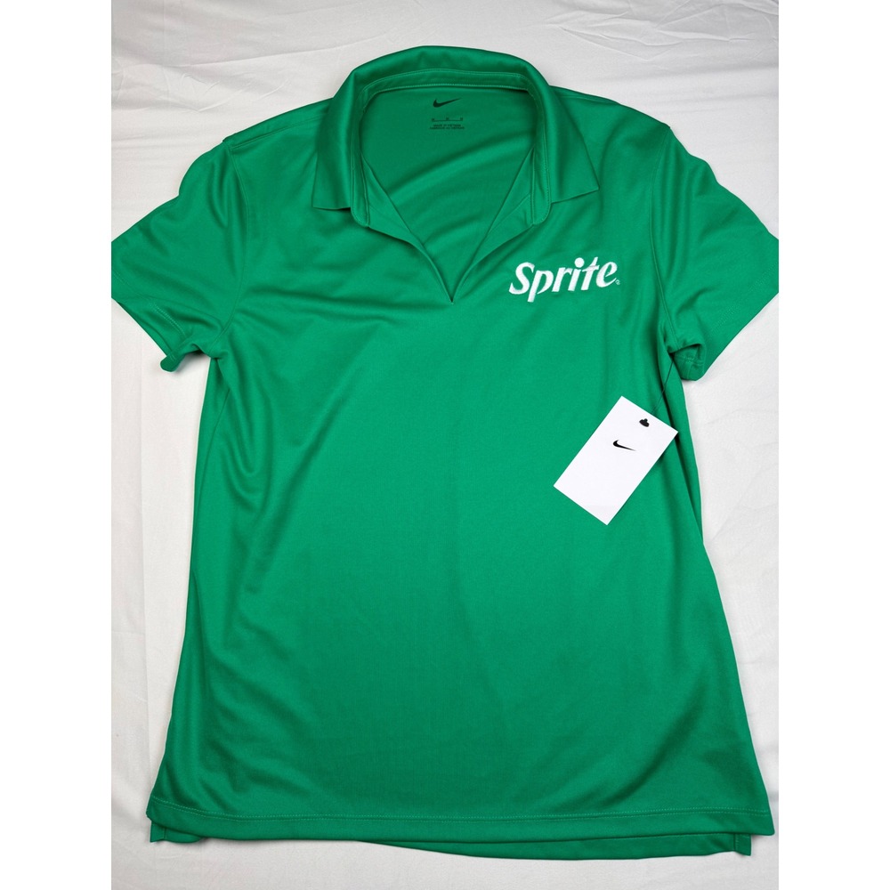 Nike Golf Sprite Polo Shirt Womens Medium Green Dri-FIT Short Sleeve DC1991-319